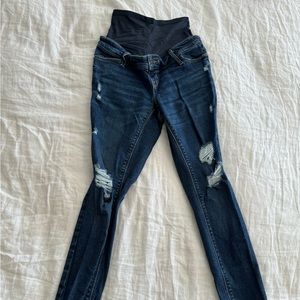 Old navy, distressed maternity jeans